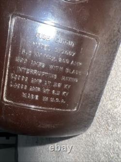 FUSIBLE DE COUPE GÉNÉRAL ÉLECTRIQUE VINTAGE MODÈLE 9F1607 400 AMPERES AVEC LAME RARE