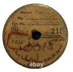 Fil fin en tungstène NOS General Electric vintage 0,0015 de diamètre 420 mètres