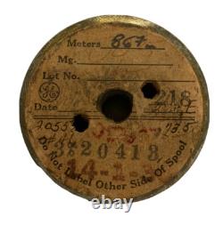 Fil fin en tungstène vintage NOS General Electric 0,005 de diamètre 867 mètres