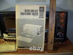 Four à grille-pain General Electric vintage modèle T94 deluxe taille king, 4 tranches, NOS