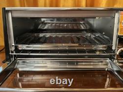 Four grille-pain vintage General Electric Toast R Oven des années 1970, testé, avec plats de cuisson, fonctions grille-pain, cuisson et gril, en bel état