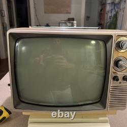 GE General Electric 12XR5104S Téléviseur portable 12 pouces vintage 1984