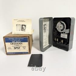 GE General Electric interrupteur horaire à cadran 24 heures CR121A avec boîte, vintage