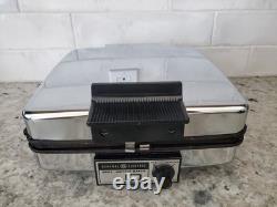Gaufrier vintage GE General Electric A2G48T réversible en fer pour grillades