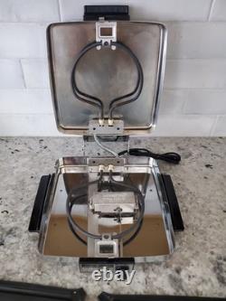 Gaufrier vintage GE General Electric A2G48T réversible en fer pour grillades