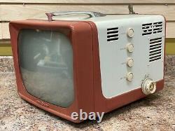Ge General Electric 14t009 B/w 1950's 12 Portable Vintage Antique Television
