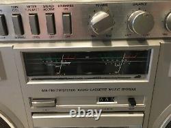 General Electric 3-5259a Mls3 Vintage Stereo Boombox Am/fm Cassette Avec Compteurs