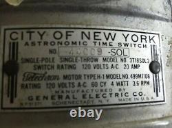 General Electric 3t18sol2 Commutateur De Temps Astronomique Vintage