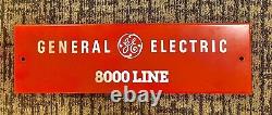 Général Electric GE (LIGNE 8000) Métal Vintage 19,25 X 5,75