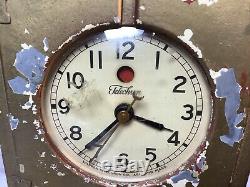 General Electric Ge Telechron Électrique Réfrigérateur Horloge Vintage, Travail! Lis