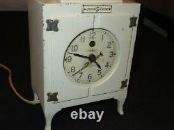 General Electric Ge Telechron Promo Réfrigérateur Horloge 1930's Vintage (f762)