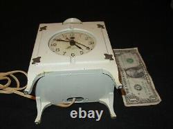 General Electric Ge Telechron Promo Réfrigérateur Horloge 1930's Vintage (f762)
