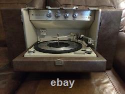 General Electric Trimline Stereo 400 Vintage Tube Record Player Rare! Travaux