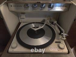 General Electric Trimline Stereo 400 Vintage Tube Record Player Rare! Travaux
