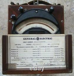 General Electric Vintage 1942 Millivoltmètre Dp2 Rare Test Equipment Steam Punk