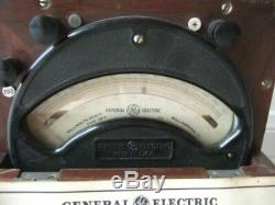 General Electric Vintage 1942 Millivoltmètre Dp2 Rare Test Equipment Steam Punk