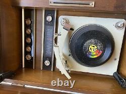 Général Electric Vintage MID Century Modern Stereo Console Record Player Radio