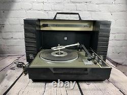 General Electric Wildcat Vintage Ge Platine Portable Record Player Working