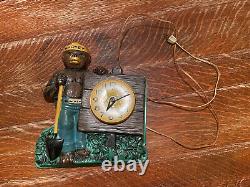Général Électrique Vintage Smokey The Bear Clock National Parks 1958 Testé