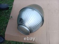 Globe d'éclairage de rue Vintage General Electric Forme 207 en bol profond Assemblage des années 1940