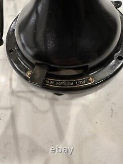 Grand ventilateur de bureau industriel GE General Electric antique en excellent état 13
