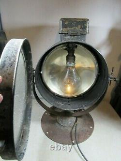 Grande Balise Lumineuse Industrielle Vintage/antique Ge General Electric Searchlight
