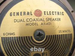 Haut-parleur stéréo coaxial double Vintage General Electric 12 A1 401 8 ohms 25 watts