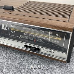 Horloge Flip Vintage GE General Electric 7-4420 Radio AM FM Rénovée