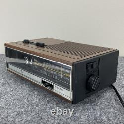 Horloge Flip Vintage GE General Electric 7-4420 Radio AM FM Rénovée