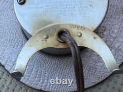 Horloge Mirage General Electric Art Déco VTG Noir Argent Verre Miroité 5F52