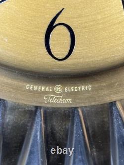 Horloge Vintage Années 60 Mid Century 2H63 General Electric GE 16 x 16 MCM. LIRE