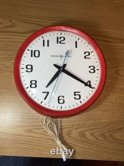 Horloge Vintage Générale Électrique Fonctionnelle Modèle 2012 14 École Industrielle