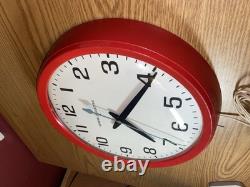 Horloge Vintage Générale Électrique Fonctionnelle Modèle 2012 14 École Industrielle