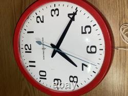 Horloge Vintage Générale Électrique Fonctionnelle Modèle 2012 14 École Industrielle