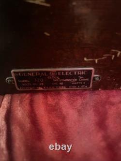 Horloge Westminster vintage General Electric modèle 370, moteur fonctionnel, propre