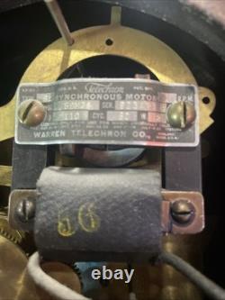 Horloge Westminster vintage General Electric modèle 370, moteur fonctionnel, propre