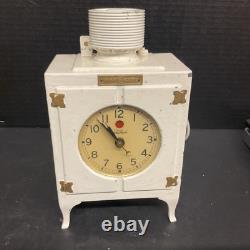 Horloge de bureau rare Vintage GE Telechron General Electric Réfrigérateur