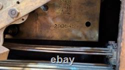 Horloge de cheminée Art déco Westminster vintage n° 366 General Electric Telechron à mouvement mécanique