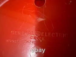 Horloge de cuisine murale General Electric 2H26 vintage des années 1950 FONCTIONNE 7,5