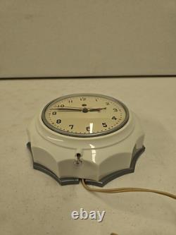 Horloge de cuisine murale vintage 8 MCM GE Electric General Electric Hostess 2H02 FONCTIONNE