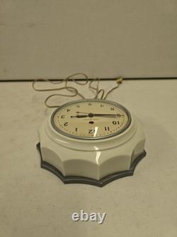 Horloge de cuisine murale vintage 8 MCM GE Electric General Electric Hostess 2H02 FONCTIONNE