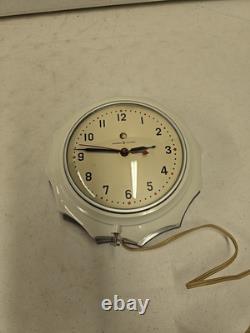Horloge de cuisine murale vintage 8 MCM GE Electric General Electric Hostess 2H02 FONCTIONNE