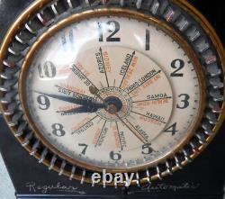 Horloge de minuterie domestique internationale General Electric 8B52 en bakélite rare, fonctionnelle