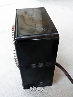 Horloge de minuterie domestique internationale General Electric 8B52 en bakélite rare, fonctionnelle