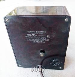 Horloge de minuterie domestique internationale General Electric 8B52 en bakélite rare, fonctionnelle