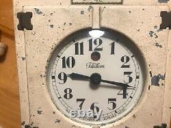 Horloge de réfrigérateur GE Telechron General Electric des années 1920 en état de fonctionnement