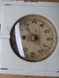 Horloge de réfrigérateur rare Telechron Vintage General Electric des années 1930-40