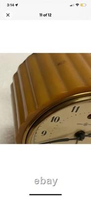 Horloge électrique Art Déco en Bakélite Catalin Vintage de General Electric