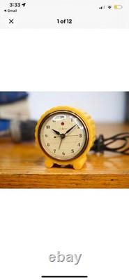 Horloge électrique antique Art Déco Catalin Bakélite Vintage Ge General Electric