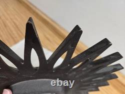 Horloge étoile en plastique brun General Electric moderne danois vintage Mcm